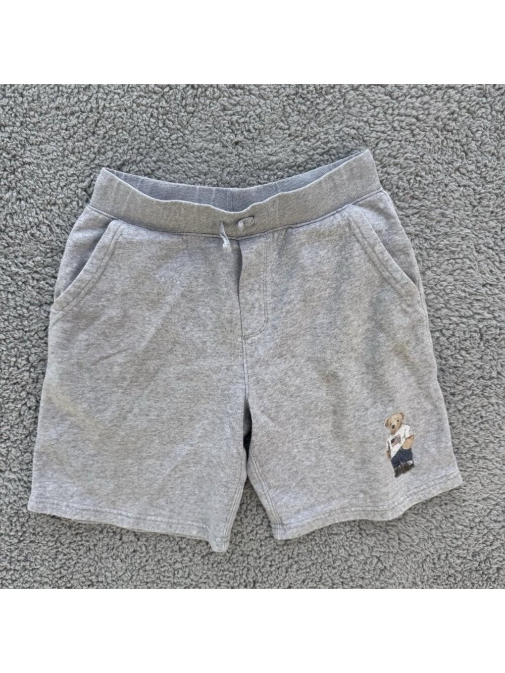 Polo Ralph Lauren Boys Gray Polo Bear Shorts Size M (10-12)